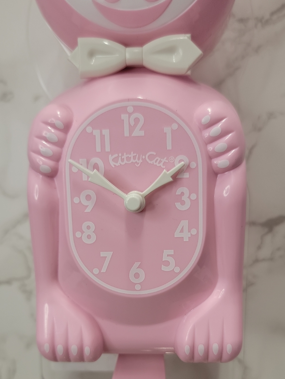 Bubblegum Pink Kitty Cat klock clock New - Picture 5 of 8